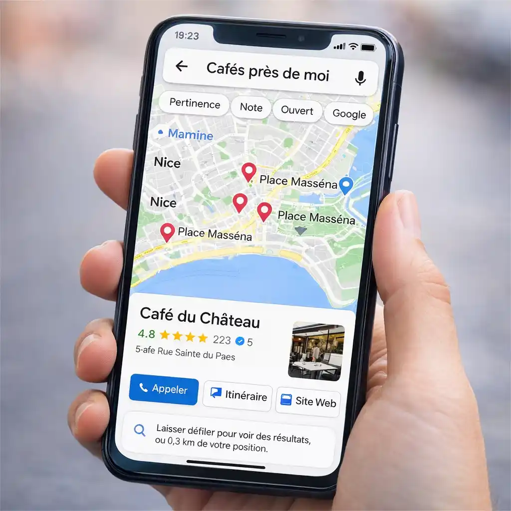 seo local nice google maps recherche pres de moi fiche google business profile